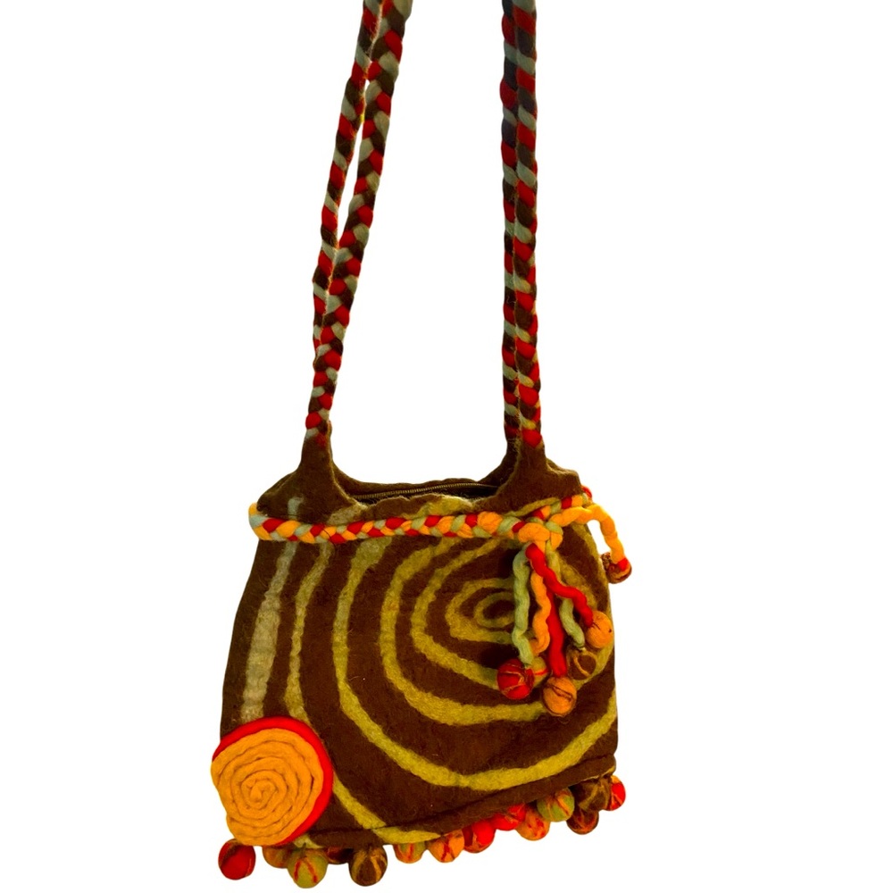 Rising Tide Felt Wool Purse